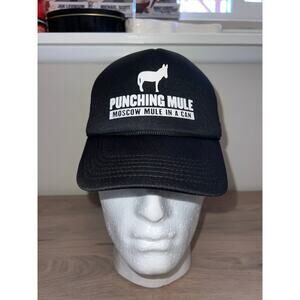 Punching Mule Hat Moscow Mule In A Can Trucker Cap Headwear OS